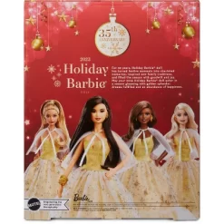 Barbie 13" Signature 2023 Holiday Collector Doll With Golden Gown And Black Hair -Toy Promotion GUEST 008b2fc4 1496 46af b668 f5ec08b94685