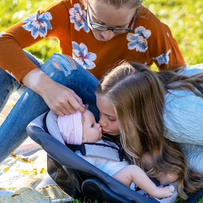 Paradise Galleries Realistic Newborn Doll - Forever Yours Golden, 7-Piece Reborn Doll Gift Set With Magnetic Pacifier 6 Paradise Galleries Realistic Newborn Doll - Forever Yours Golden, 7-Piece Reborn Doll Gift Set With Magnetic Pacifier - Image 4