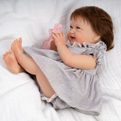 Paradise Galleries Realistic Reborn Toddler Doll Sweetie Pie, 19 Inch, Rooted Hair And Magnetic Pacifier, 7-Piece Baby Doll Gift Set 8 Paradise Galleries Realistic Reborn Toddler Doll Sweetie Pie, 19 Inch, Rooted Hair And Magnetic Pacifier, 7-Piece Baby Doll Gift Set - Image 6