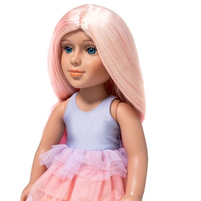 I'M A GIRLY Mia 18" Fashion Doll With Cotton Candy Pink Interchangeable Wig To Style 6 I'M A GIRLY Mia 18" Fashion Doll With Cotton Candy Pink Interchangeable Wig To Style - Image 4
