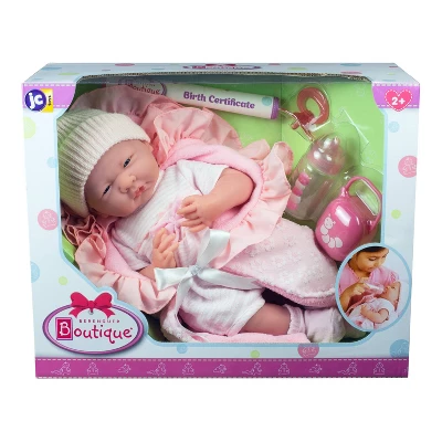 JC Toys La Newborn 15.5" Doll - Pink Deluxe Boutique Gift Set 6 JC Toys La Newborn 15.5" Doll - Pink Deluxe Boutique Gift Set - Image 4
