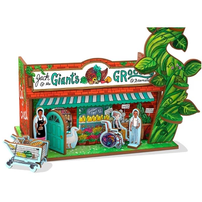 Storytime Toys Jack & The Giant's Beanstalk & Grocery 3D Puzzle Book And Toy Mini Set - 3 In 1 - Book, Build, Play 3 Storytime Toys Jack & The Giant's Beanstalk & Grocery 3D Puzzle Book And Toy Mini Set - 3 In 1 - Book, Build, Play