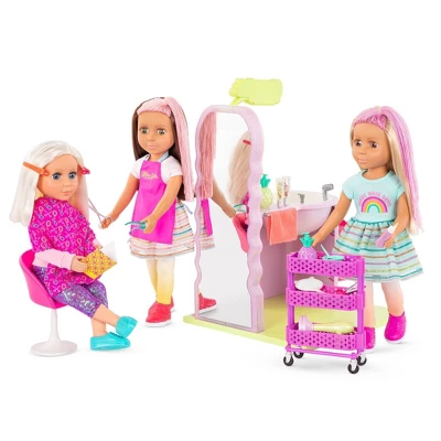 Glitter Girls Hair Salon Playset & Styling Accessories For 14" Dolls 3 Glitter Girls Hair Salon Playset & Styling Accessories For 14" Dolls
