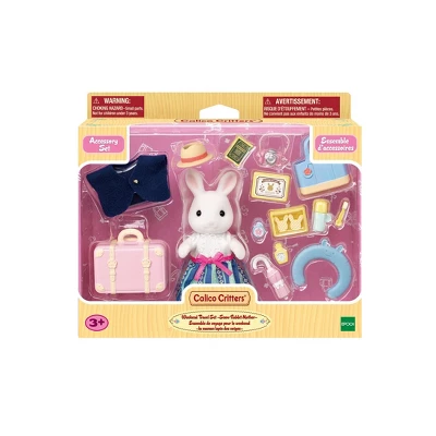 Calico Critters Weekend Travel Set Snow Rabbit Mother 3 Calico Critters Weekend Travel Set Snow Rabbit Mother