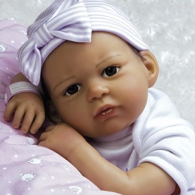 Paradise Galleries Real Life Baby Doll The Princess Has Arrived. 20 Inch Reborn Baby Girl Crafted In Silicone - Like Vinyl & Weighted Cloth Body 6 Paradise Galleries Real Life Baby Doll The Princess Has Arrived. 20 Inch Reborn Baby Girl Crafted In Silicone - Like Vinyl & Weighted Cloth Body - Image 4