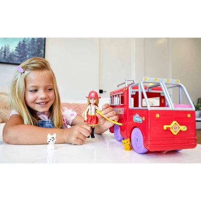 Barbie Chelsea Fire Truck Playset 3 Barbie Chelsea Fire Truck Playset