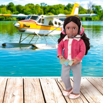 Our Generation 18" Posable Travel Doll With Storybook - Aryal 3 Our Generation 18" Posable Travel Doll With Storybook - Aryal