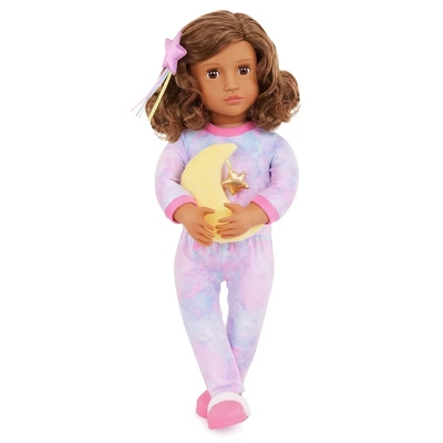 Our Generation Luna Posable 18" Slumber Party Doll & Storybook Set 3 Our Generation Luna Posable 18" Slumber Party Doll & Storybook Set