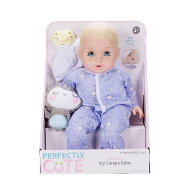 Perfectly Cute 14" Sleepy Time Baby Doll - Blonde Hair/Blue Eyes 3 Perfectly Cute 14" Sleepy Time Baby Doll - Blonde Hair/Blue Eyes