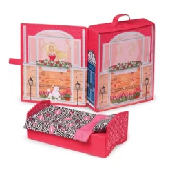 Home & Go Dollhouse Playset Travel & Storage Case With Bed/Bedding For 12" Fashion Dolls - Pink 10 Home & Go Dollhouse Playset Travel & Storage Case With Bed/Bedding For 12" Fashion Dolls - Pink -Toy Promotion GUEST 1776a79e a666 4b41 a3ca 65b1f8971f1c