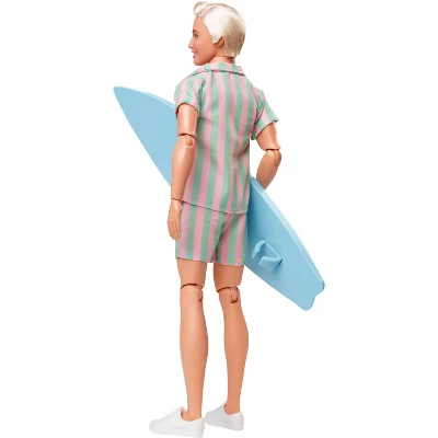 Barbie: The Movie Ken Doll Wearing Pastel Striped Beach Matching Set 5 Barbie: The Movie Ken Doll Wearing Pastel Striped Beach Matching Set - Image 3