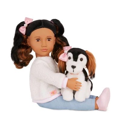 Our Generation Nastassia & Angel 18" Doll & Pet Puppy Set 4 Our Generation Nastassia & Angel 18" Doll & Pet Puppy Set - Image 2