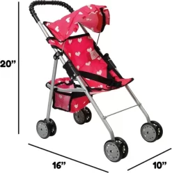 The New York Doll Collection Baby Doll Stroller - My First Toy Stroller For Kids