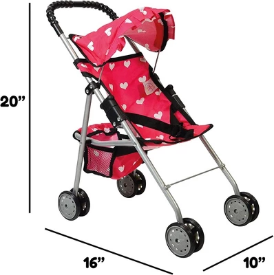 The New York Doll Collection Baby Doll Stroller - My First Toy Stroller For Kids 3 The New York Doll Collection Baby Doll Stroller - My First Toy Stroller For Kids
