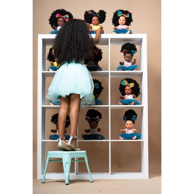 Orijin Bees Positively Puffy 12" Baby Bee Doll - Black Hair With Brown Eyes 4 Orijin Bees Positively Puffy 12" Baby Bee Doll - Black Hair With Brown Eyes - Image 2