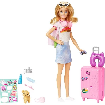 Barbie Doll And Accessories Travel Set With Puppy 4 Barbie Doll And Accessories Travel Set With Puppy - Image 2