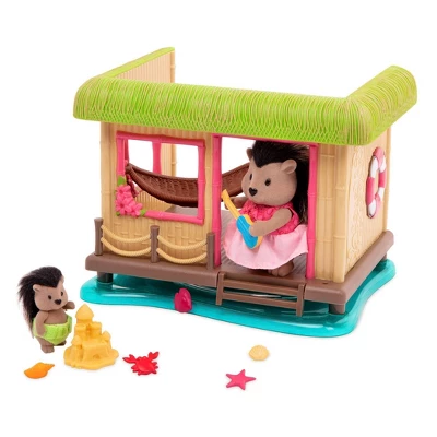 Li'l Woodzeez Miniature Playset With Accessories 15pc - Tiki Hut 4 Li'l Woodzeez Miniature Playset With Accessories 15pc - Tiki Hut - Image 2