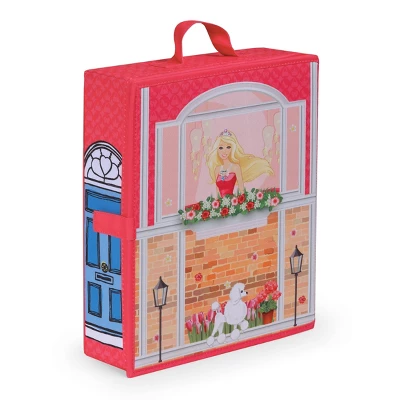 Home & Go Dollhouse Playset Travel & Storage Case With Bed/Bedding For 12" Fashion Dolls - Pink 7 Home & Go Dollhouse Playset Travel & Storage Case With Bed/Bedding For 12" Fashion Dolls - Pink - Image 5