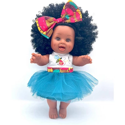 Orijin Bees Natural Ella 12" Baby Bee Doll - Black Hair With Brown Eyes 3 Orijin Bees Natural Ella 12" Baby Bee Doll - Black Hair With Brown Eyes