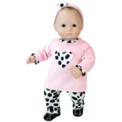 Toy Promotion 22 Sophia’s 3 Piece Dalmatian Print Set For 15" Dolls, Pink