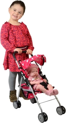 The New York Doll Collection Baby Doll Stroller - My First Toy Stroller For Kids 7 The New York Doll Collection Baby Doll Stroller - My First Toy Stroller For Kids - Image 5