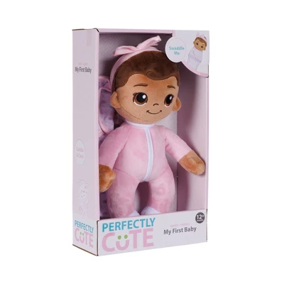 Perfectly Cute My First Plush Baby Doll - Brown Hair/Brown Eyes 5 Perfectly Cute My First Plush Baby Doll - Brown Hair/Brown Eyes - Image 3