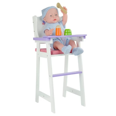 Olivia's Little World Little Princess Kids Baby Doll High Chair, Purple 8 Olivia's Little World Little Princess Kids Baby Doll High Chair, Purple - Image 6