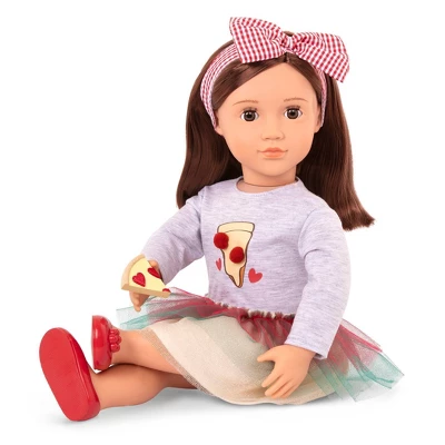 Our Generation Posable 18" Pizza Chef Doll With Storybook - Francesca 5 Our Generation Posable 18" Pizza Chef Doll With Storybook - Francesca - Image 3