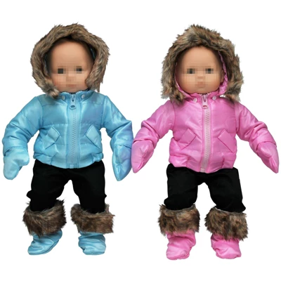 The Queen's Treasures 15" Baby Doll Clothes Set Of Two Winter Outerwear 4 The Queen's Treasures 15" Baby Doll Clothes Set Of Two Winter Outerwear - Image 2
