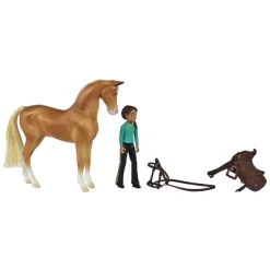 Breyer Animal Creations Breyer Spirit Riding Free Chica Linda & Prudence Small Horse & Doll Set