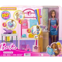 Barbie Make & Sell Boutique Playset With Brunette Doll, Foil Design Tools, Clothes & Accessories 11 Barbie Make & Sell Boutique Playset With Brunette Doll, Foil Design Tools, Clothes & Accessories -Toy Promotion GUEST 3856352b acdc 4c9c 97ff 7670695ea3af