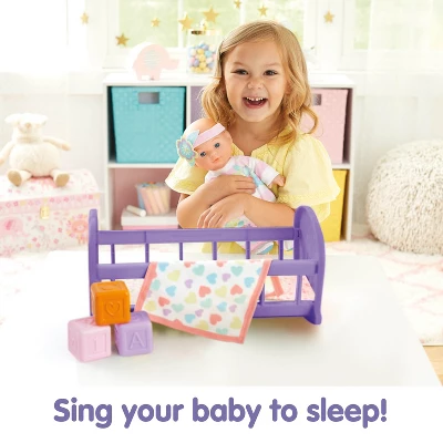 Kidoozie Lullaby Baby Playset - Soft Body Doll And Crib For Children Ages 2 And Older 5 Kidoozie Lullaby Baby Playset - Soft Body Doll And Crib For Children Ages 2 And Older - Image 3