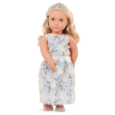 Our Generation Ellory With Tiara & Floral Gown Outfit 18" Fashion Doll 5 Our Generation Ellory With Tiara & Floral Gown Outfit 18" Fashion Doll - Image 3