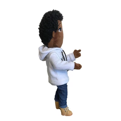 Our Brown Boy Joy Original My Friend White Hoodie Baby Doll 2 3 Our Brown Boy Joy Original My Friend White Hoodie Baby Doll 2