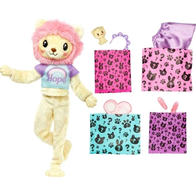 Barbie Cutie Reveal Cozy Cute Tees Series Lion Doll 4 Barbie Cutie Reveal Cozy Cute Tees Series Lion Doll - Image 2