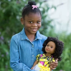 Ikuzi Dolls Pink & Yellow Dress Doll With Black Hair 18" Fashion Doll -Toy Promotion GUEST 401a9ec0 5e6a 4409 b19d 4217ee699fc0