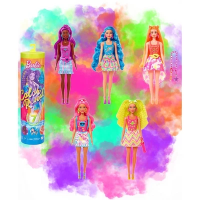 Barbie - Color Reveal ! Hair / Skin & Clothes Color Changing Doll Neon Themed Funky Tie-Dye Series 3 Barbie - Color Reveal ! Hair / Skin & Clothes Color Changing Doll Neon Themed Funky Tie-Dye Series