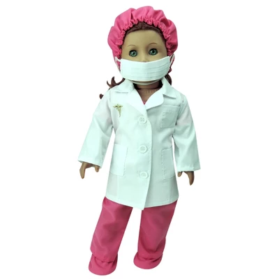 Sophia’s Doll Doctor Scrubs And Lab Coat Set For 18" Dolls 4 Sophia’s Doll Doctor Scrubs And Lab Coat Set For 18" Dolls - Image 2