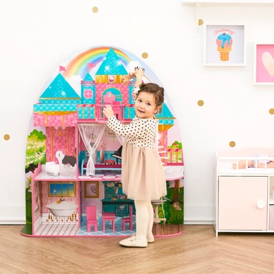 Olivia's Little World By Teamson Kids Furnished Castle Dollhouse For 12" Dolls 3 Olivia's Little World By Teamson Kids Furnished Castle Dollhouse For 12" Dolls