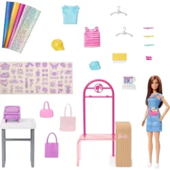Barbie Make & Sell Boutique Playset With Brunette Doll, Foil Design Tools, Clothes & Accessories 10 Barbie Make & Sell Boutique Playset With Brunette Doll, Foil Design Tools, Clothes & Accessories -Toy Promotion GUEST 4b39837b c015 496f 8a4e 67a1b45baf17