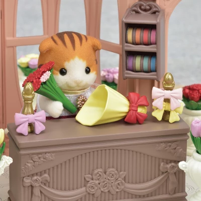 Calico Critters Town Series Blooming Flower Shop, Fashion Dollhouse Playset With Furniture And Accessories 6 Calico Critters Town Series Blooming Flower Shop, Fashion Dollhouse Playset With Furniture And Accessories - Image 4