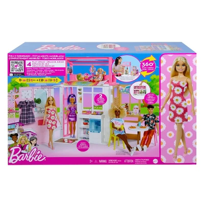 Fully Furnished Barbie® House With Barbie® & Puppy 6 Fully Furnished Barbie® House With Barbie® & Puppy - Image 4