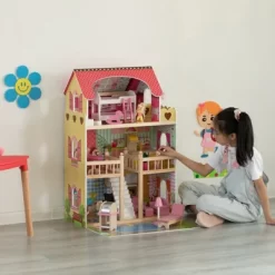 ShpilMaster Wooden Doll House With Toys And Furniture Accessories With LED Light For Ages 3+ 11 ShpilMaster Wooden Doll House With Toys And Furniture Accessories With LED Light For Ages 3+ -Toy Promotion GUEST 50339c75 36b8 4062 bdbb 455365b4b83a