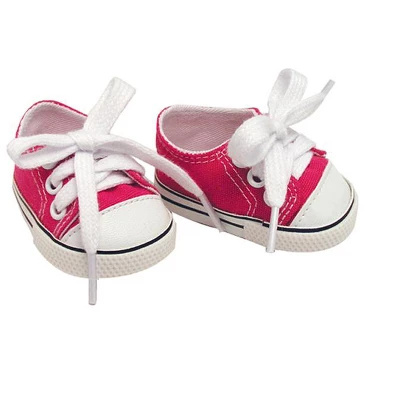 Sophia's - 18" Doll - Canvas Sneakers - Hot Pink 3 Sophia's - 18" Doll - Canvas Sneakers - Hot Pink