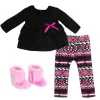 Sophia’s Ikat Print Knit Leggings, Long-Sleeved Top, & Fuzzy Boots Outfit For 18” Dolls, Hot Pink/Black -Toy Promotion GUEST 5858158a 7a33 4320 97b3 f078eb878a30