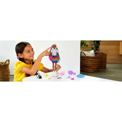 Barbie Leopard Rainbow Hair Doll - Animal Print Skirt 3 Barbie Leopard Rainbow Hair Doll - Animal Print Skirt