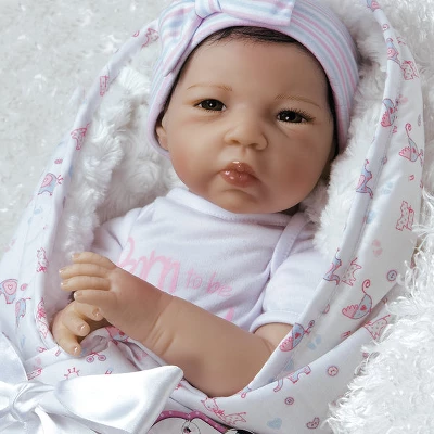 Paradise Galleries Reborn Baby Doll In Lifelike Flextouch Silicone Vinyl Baby Bundles: Spoiled, 19 Inch, 7-Piece Ensemble 6 Paradise Galleries Reborn Baby Doll In Lifelike Flextouch Silicone Vinyl Baby Bundles: Spoiled, 19 Inch, 7-Piece Ensemble - Image 4
