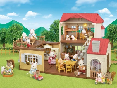 Calico Critters Red Roof Grand Mansion Gift Set, Dollhouse Playset With 3 Figures, Furniture, Vehicle And Accessories 8 Calico Critters Red Roof Grand Mansion Gift Set, Dollhouse Playset With 3 Figures, Furniture, Vehicle And Accessories - Image 6