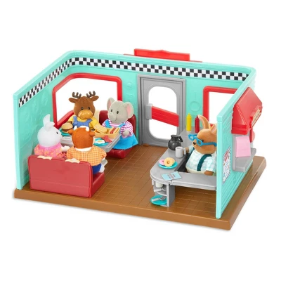 Li'l Woodzeez Li'l Nibbles Drive Thru Diner Playset 4 Li'l Woodzeez Li'l Nibbles Drive Thru Diner Playset - Image 2
