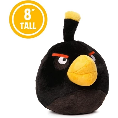 Mighty Mojo Angry Birds Bomb Black Bird Plush Doll 8" 3 Mighty Mojo Angry Birds Bomb Black Bird Plush Doll 8" - Image 2